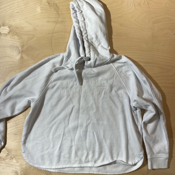 Tommy Hilfiger Cropped Hoodie size Large (HU) - Picture 1 of 12